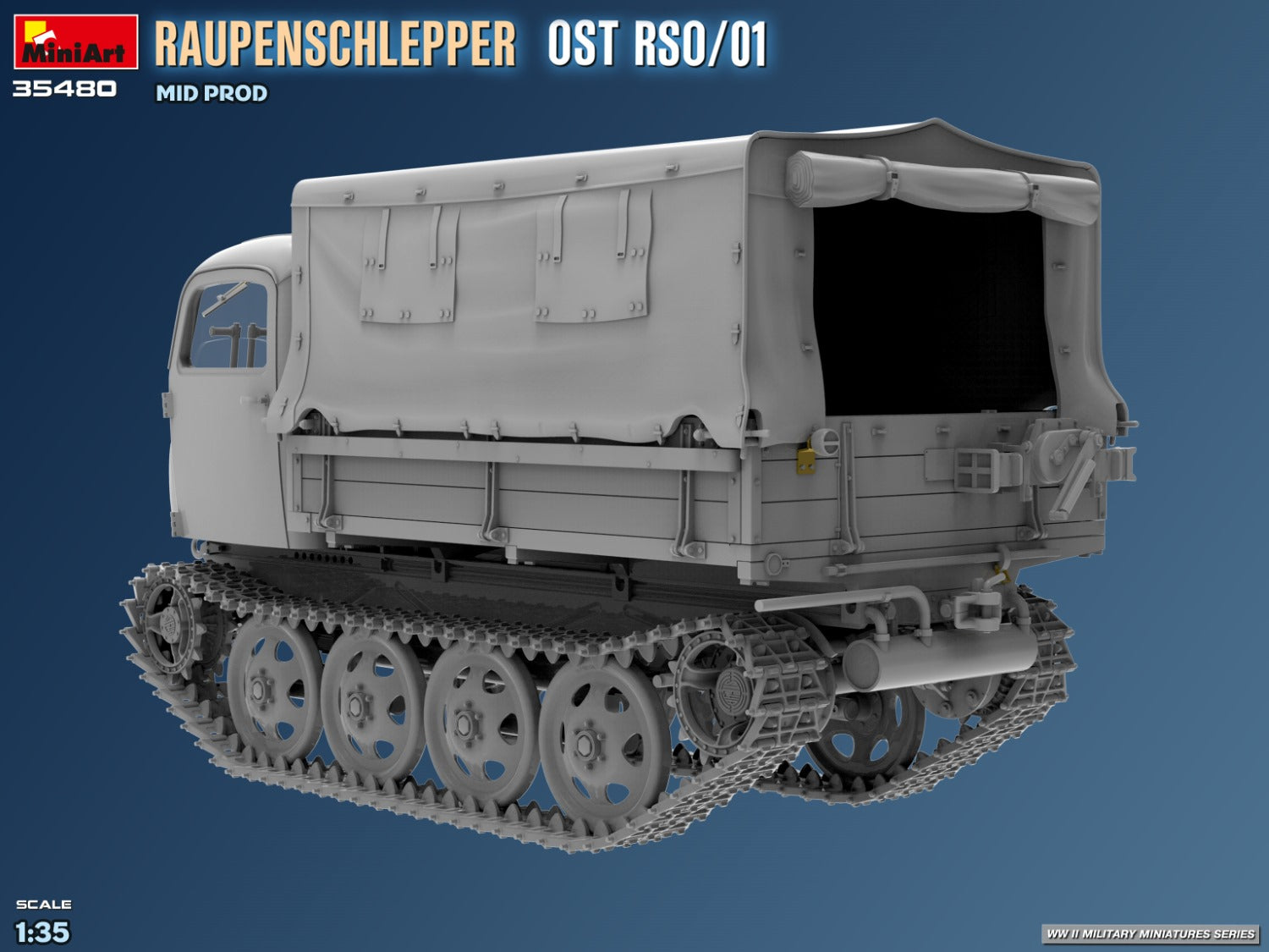 MiniArt 1/35 Raupenschlepper Ost RSO/01 Mid-Prod.