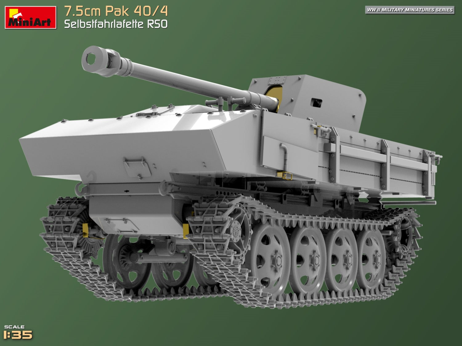 Miniart 1:35 - 7.5cm PaK 40/4 Selbstfahrlafette RSO