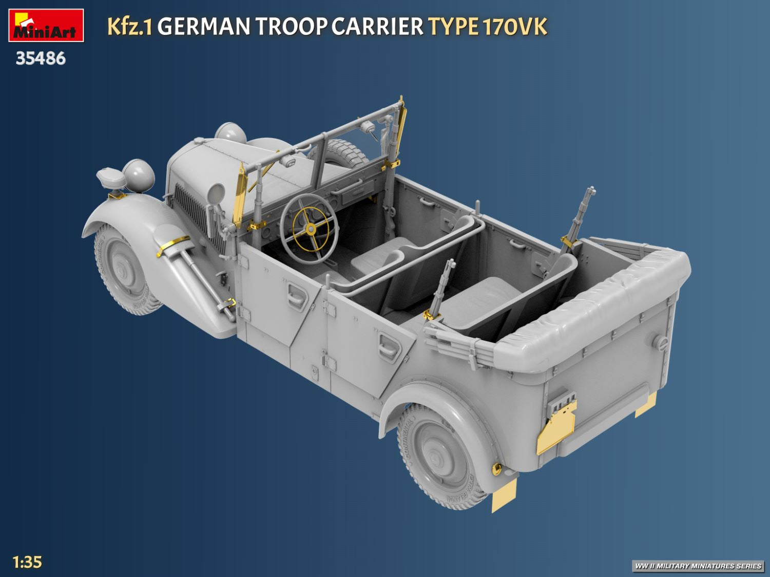 MiniArt Kfz.1 German Troop Carrier Type 170VK 1/35 scale