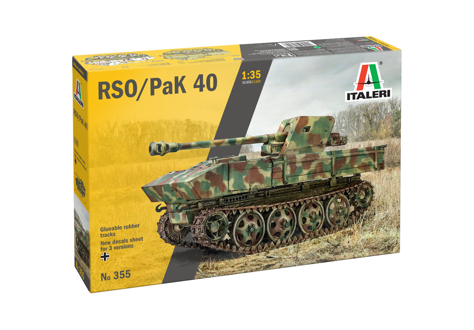 Italeri 7,5 Cm Rso With Pak40 Rr