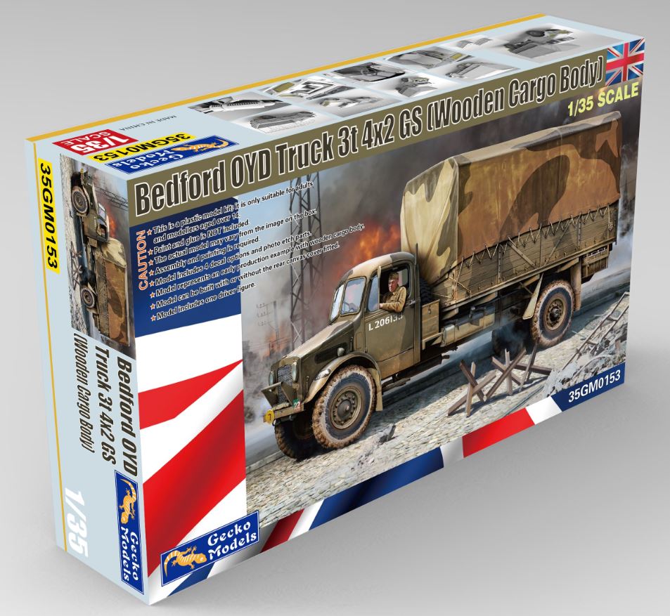 35GM0153 1/35 Bedford OYD Truck 3t 4×2 GS (Wooden Cargo Body)