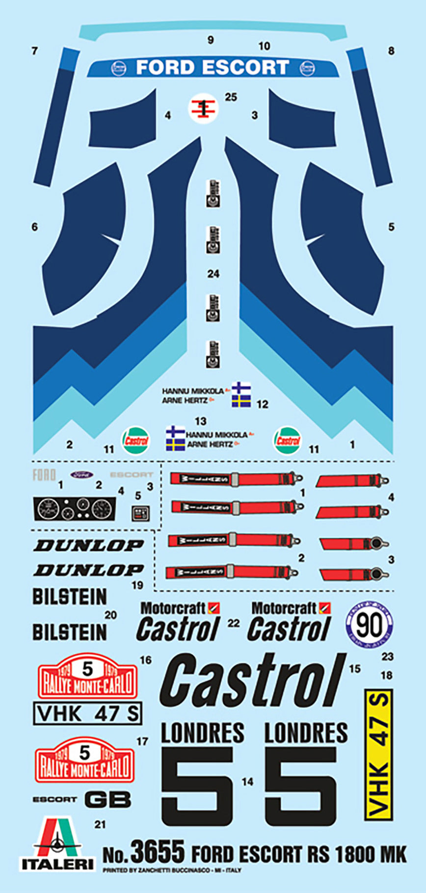 Italeri Ford Escort Mk.Ii Rally