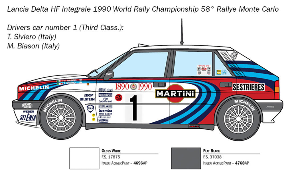 Italeri Lancia Hf Integrale 3658