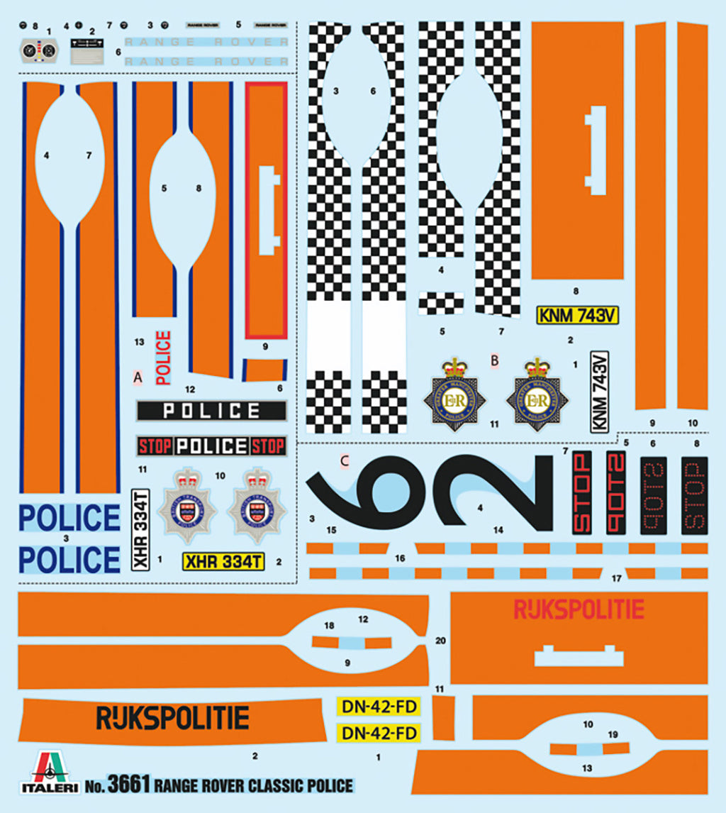 Italeri Police Range Rover 3661