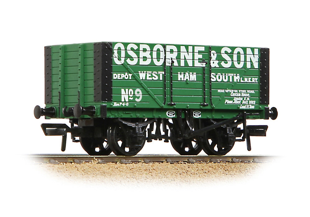 Branchline 8 Plank Fixed End Wagon 'Osborne & Son' Green 37-156A