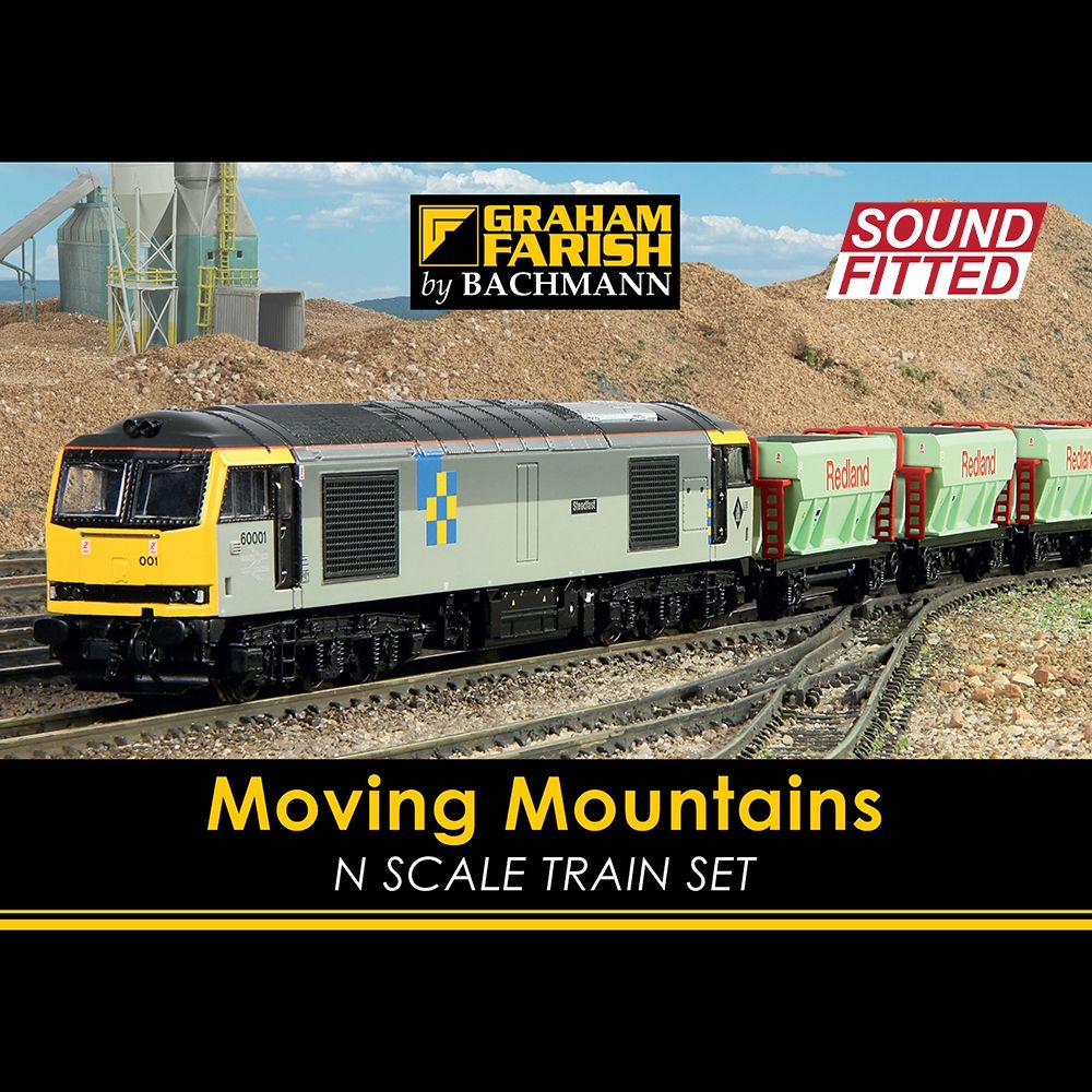 N Gauge Moving Mountains Train Set 370-221SF Sound Fitted Graham Farish