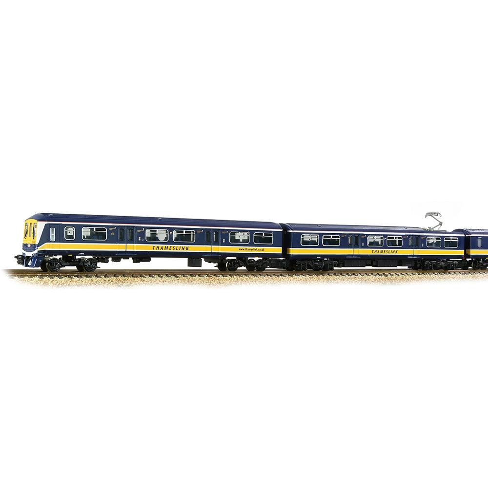 Model train set on a white background