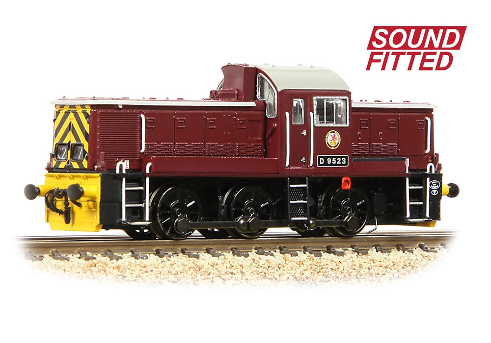 Graham Farish Class 14 D9523 BR Maroon (Wasp Stripes) 372-955SF