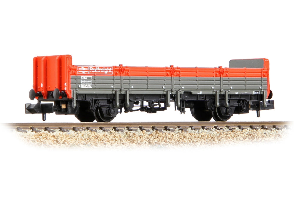 Graham Farish BR OBA Open Wagon Low Ends BR Railfreight Red & Grey 373-626F