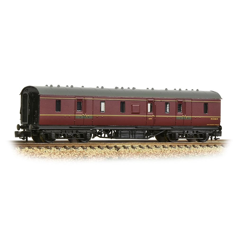 Graham Farish LMS Stanier 50ft Full Brake BR Maroon 374-889A