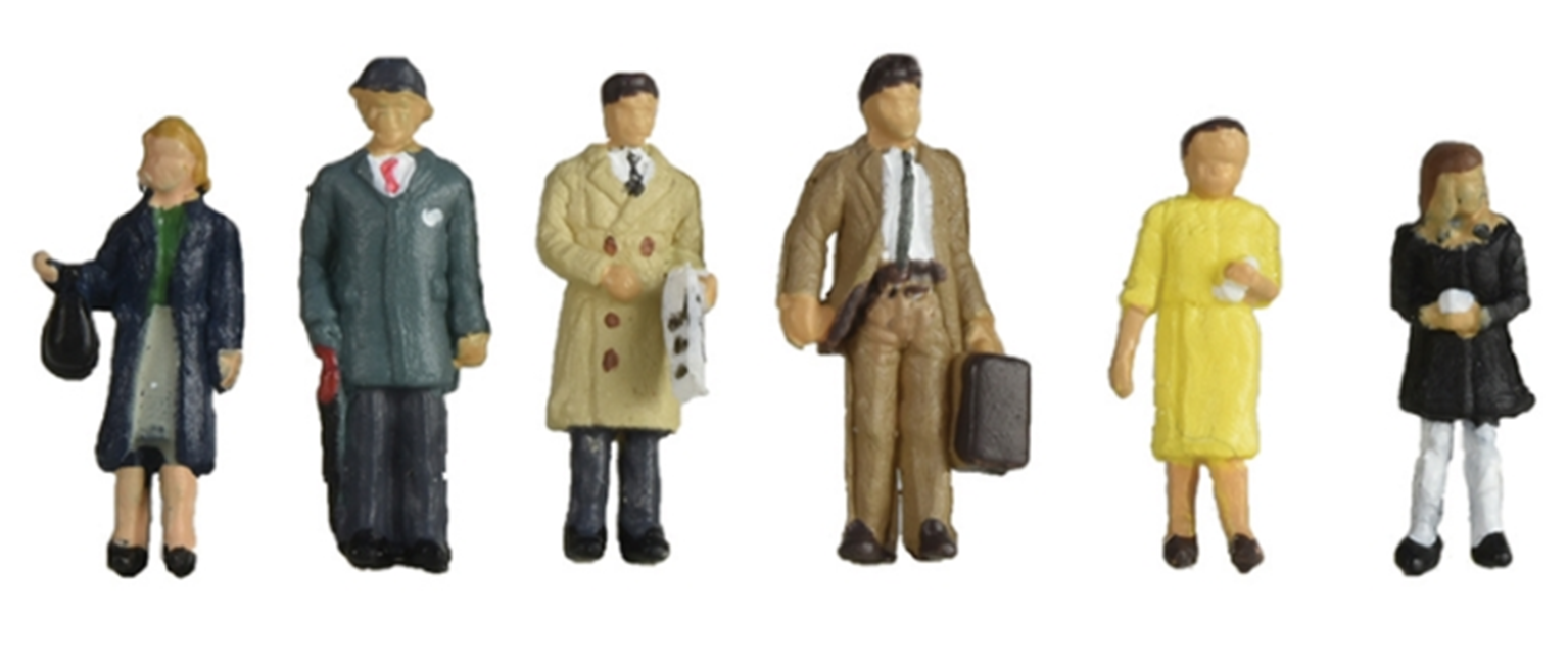 Scenecraft 1960s/'70s Standing Station Passengers 379-315
