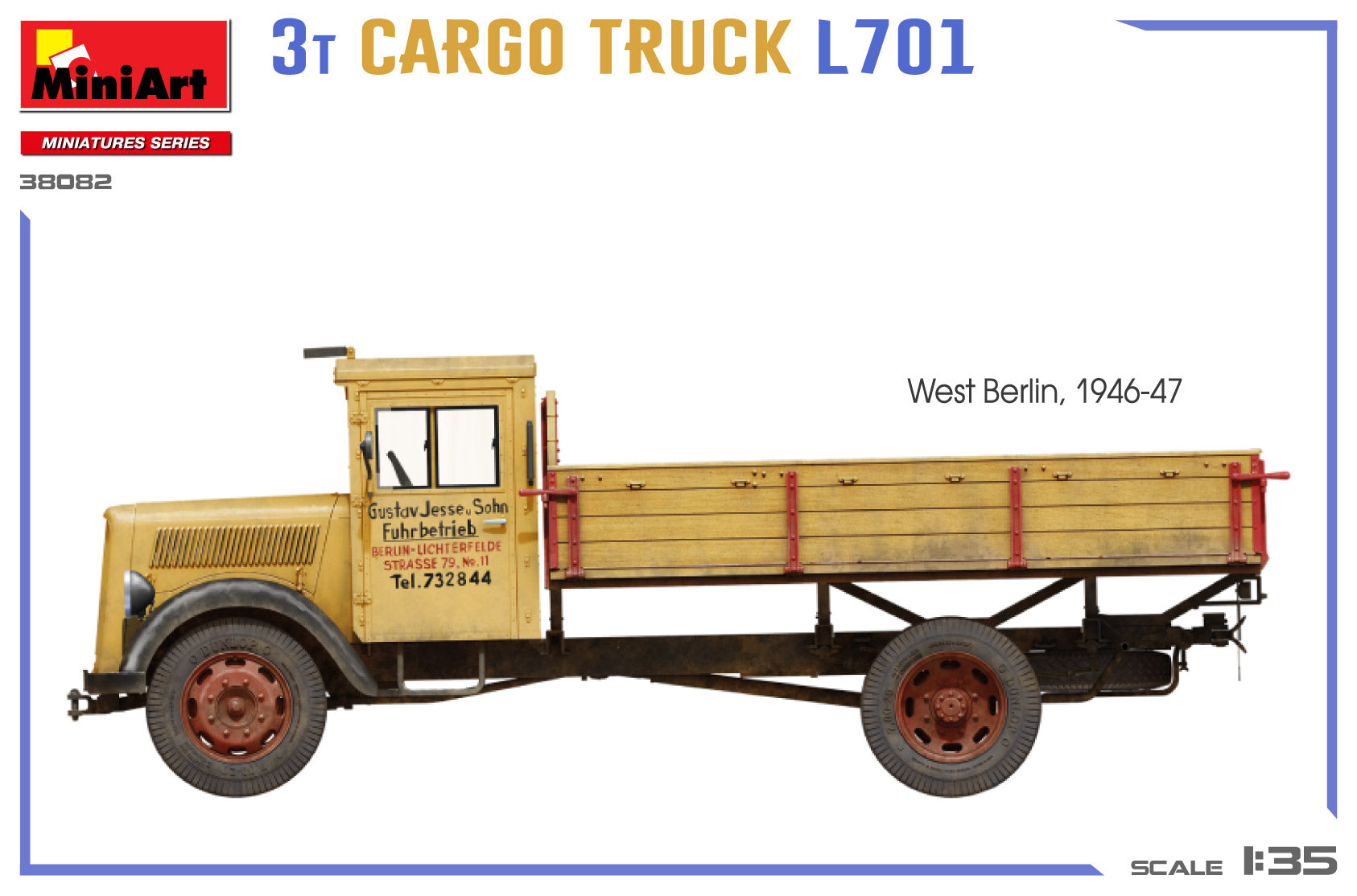 Miniart 1:35 - 3t Cargo Truck L701