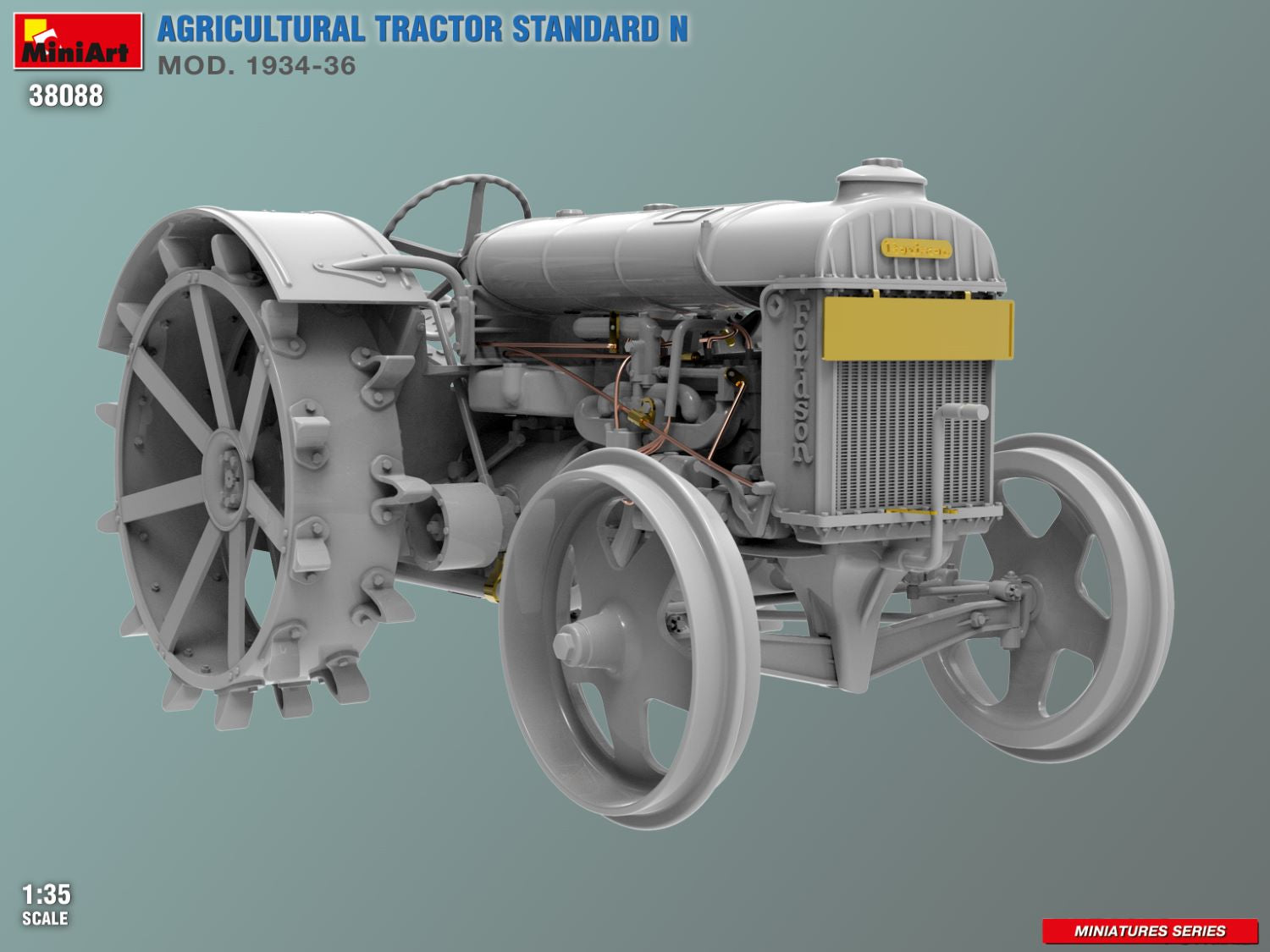 Model of an Agricultural Tractor Standard N on a gray background