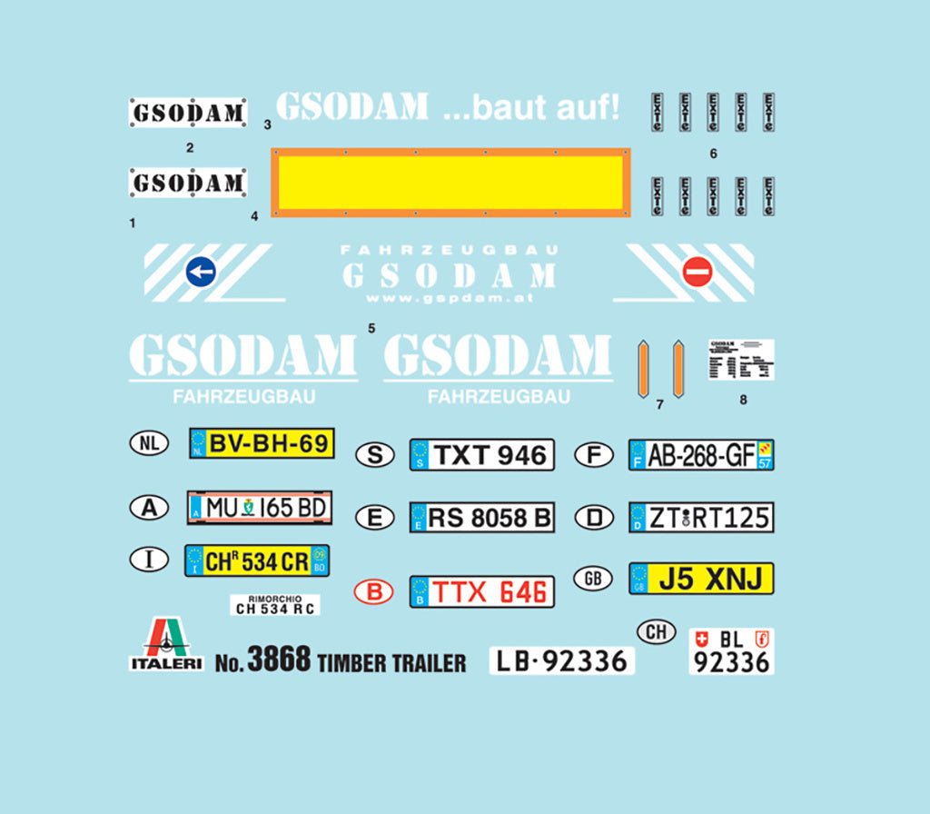 Italeri Timber Trailer 3868