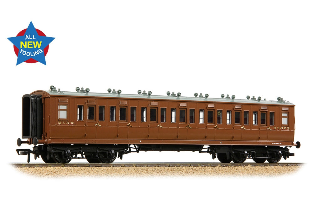 Branchline Lnwr 50ft Arc Roof Third Corridor M&Gn Brown 39-871
