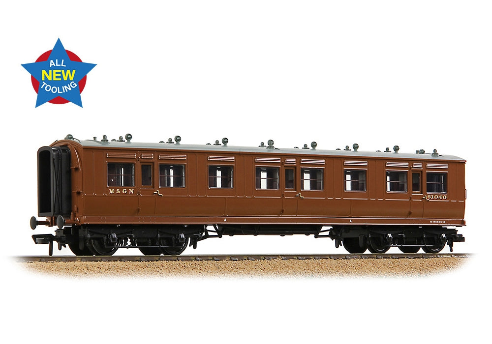 Branchline Lnwr 50ft Arc Roof Third Corridor M&Gn Brown 39-871A