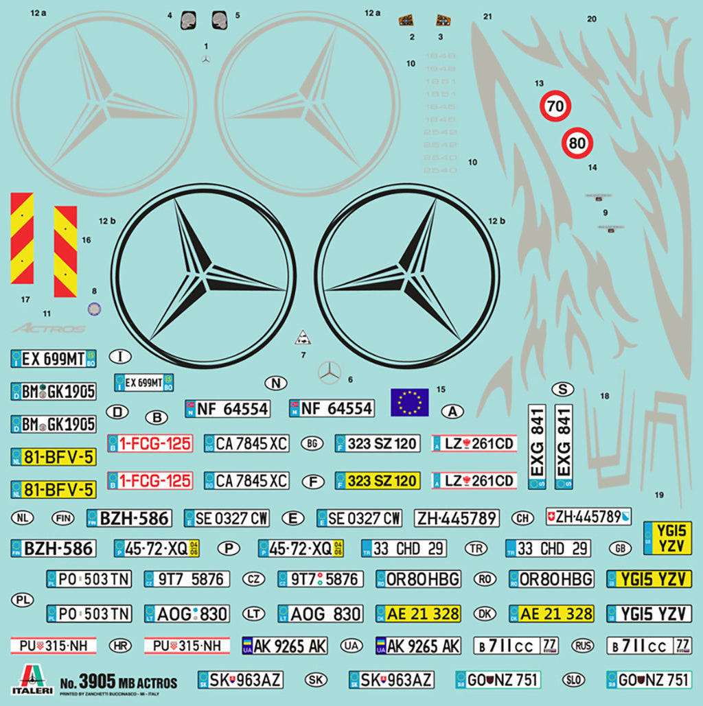 Italeri Mercedes Benz Actros Gigaspace 3905