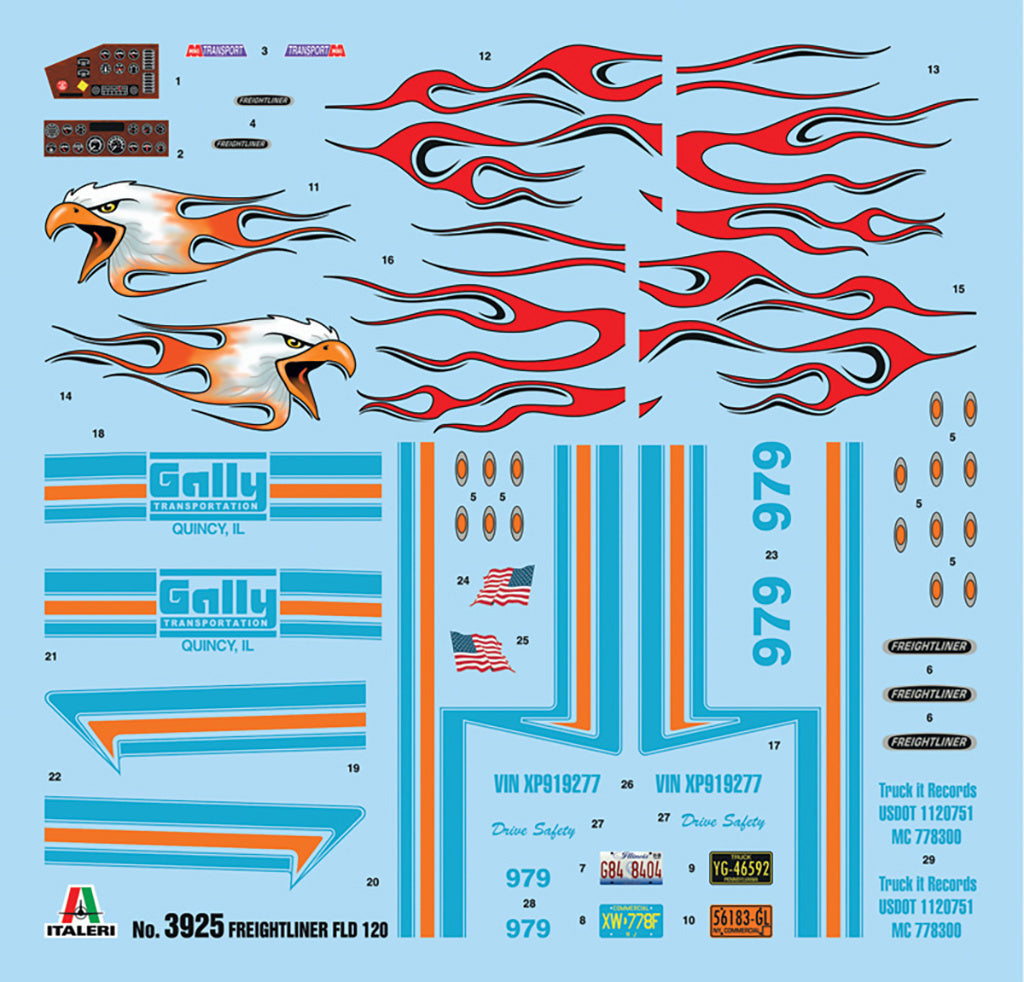 Italeri Freightliner Fld 120 Special 3925