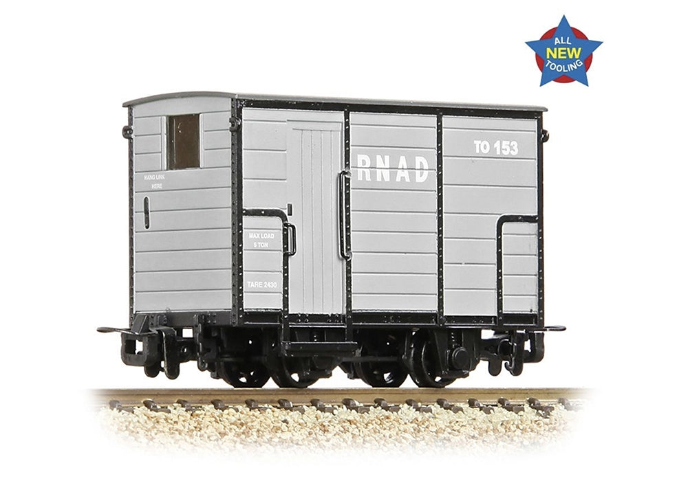 Narrow Gauge Rnad Enclosed-End Brake Van Rnad Grey 393-100
