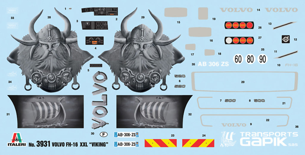 Italeri Volvo Fh16 Viking 3931