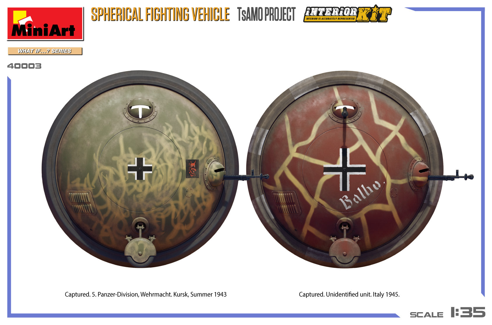 MiniArt 1/35 Spherical Fighting Vehicle TsAMO Project
