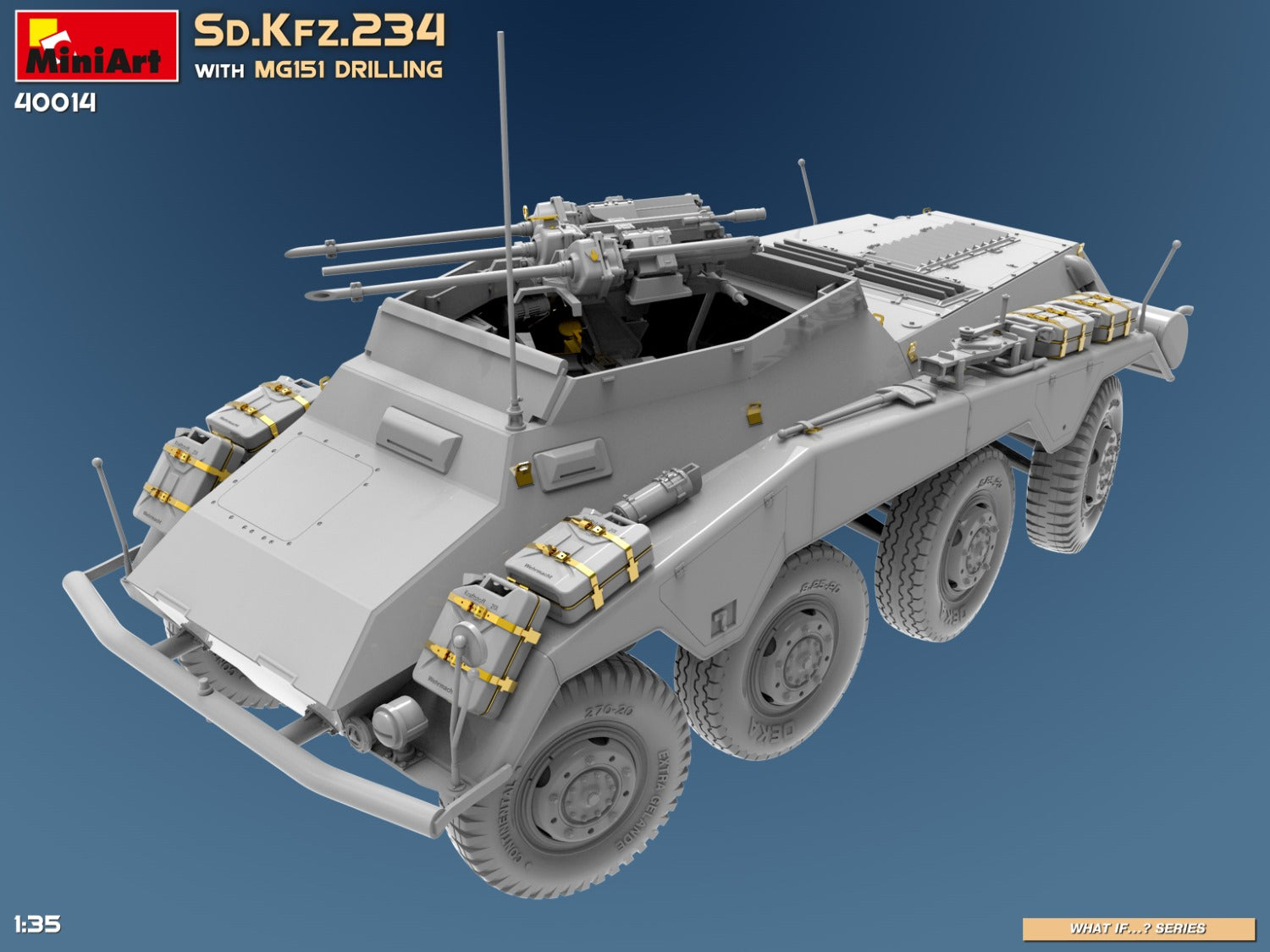 Miniart 1:35 - Sd.Kfz.234 w/ MG151 Drilling