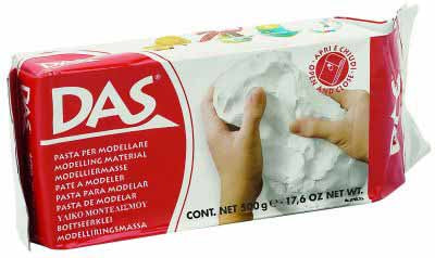 DAS Modelling Clay 1000g (43520) - White Air-Dry Clay for Sculpting & Crafting