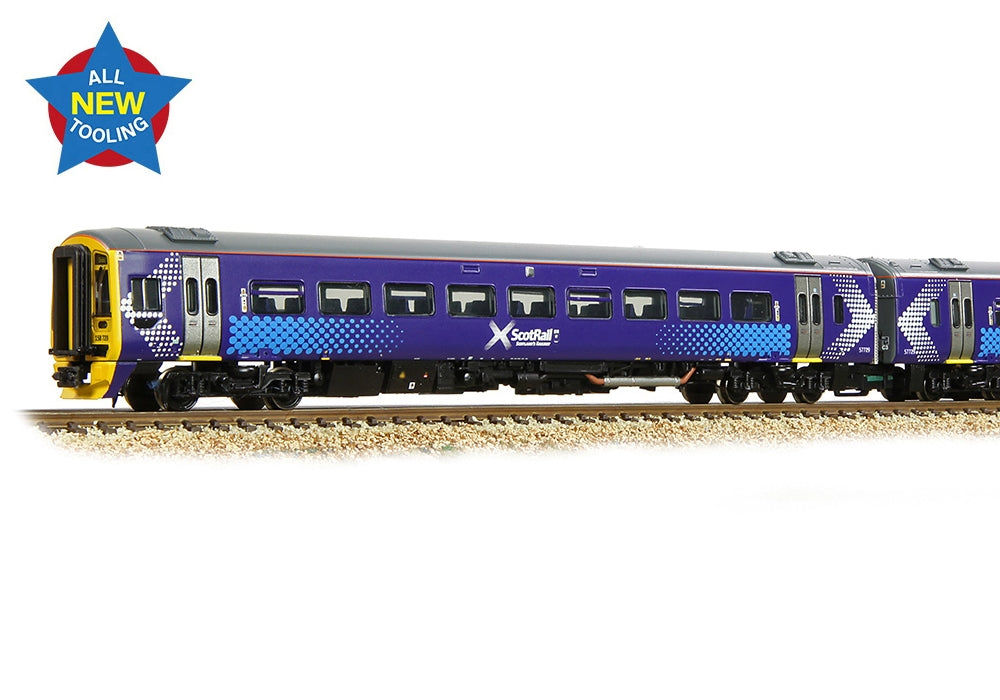 Graham Farish Class 158 2-Car DMU 158729 Scotrail Saltire 371-851A