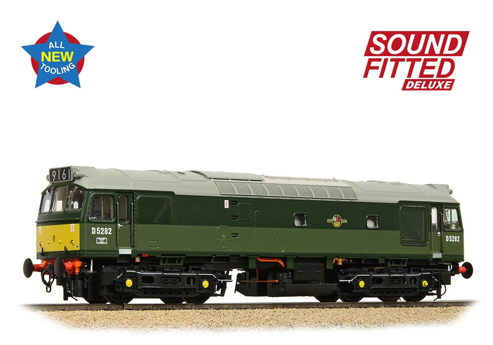 Branchline Class 25/2 D5282 BR Two-Tone Green (Small Yellow Panels) 32-341SFX