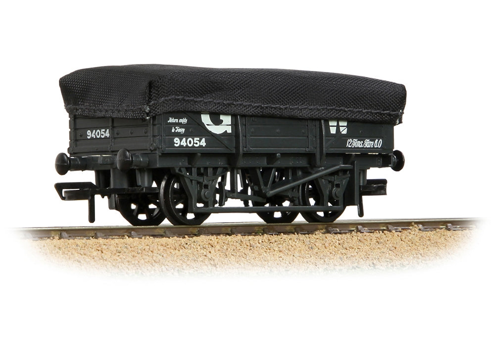 Branchline 5 Plank China Clay Wagon GWR Grey With Tarpaulin Cover 33-088B