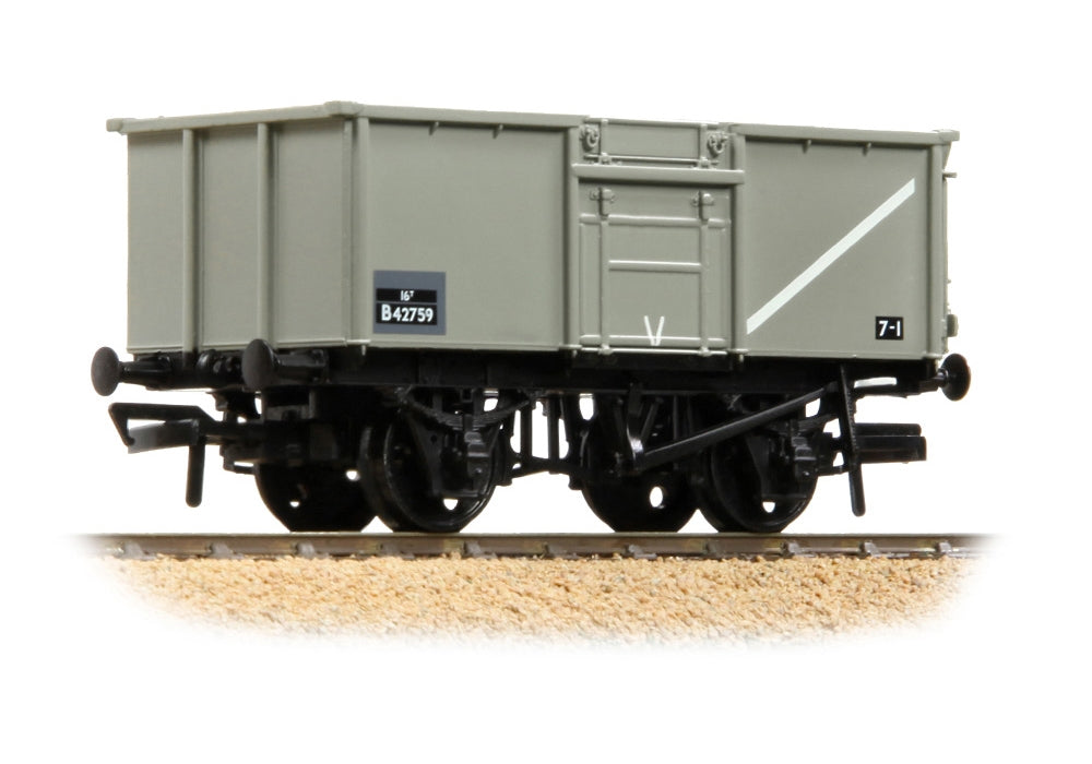 Branchline BR 16t Steel Mineral Wagon Top Flap Doors BR Grey (Early) 37-227C