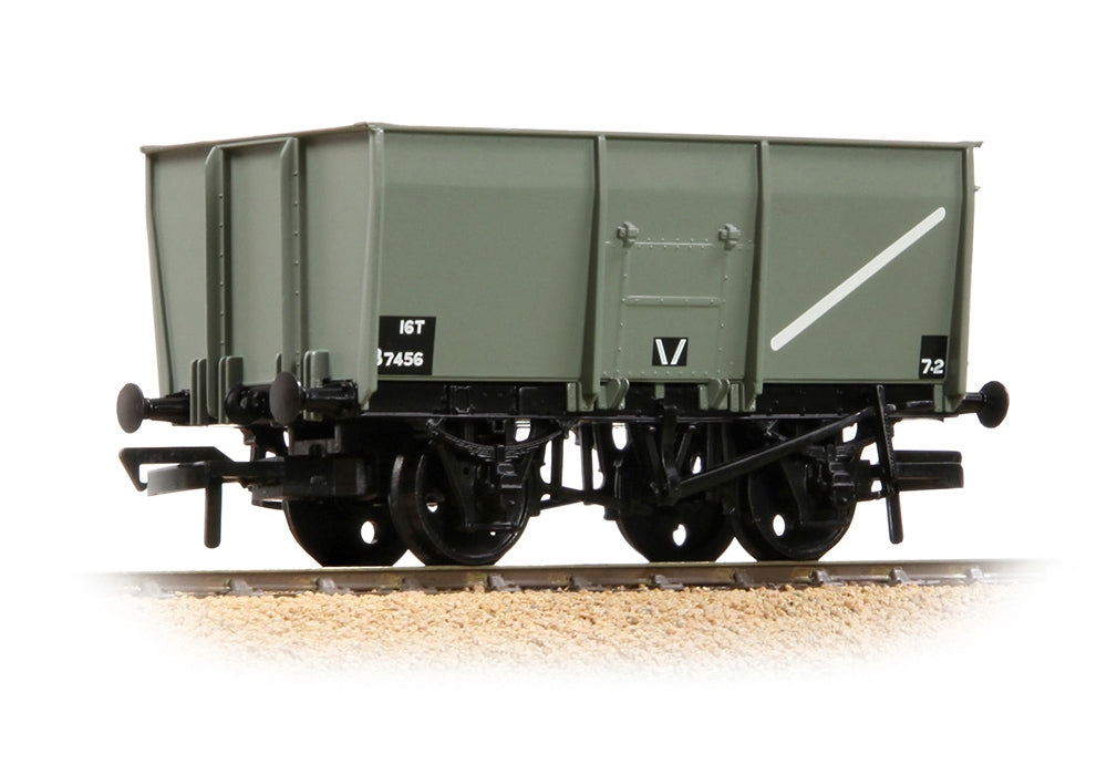 Branchline 16t Steel Slope-Sided Mineral Wagon Rivetted Doors BR Grey 37-450C