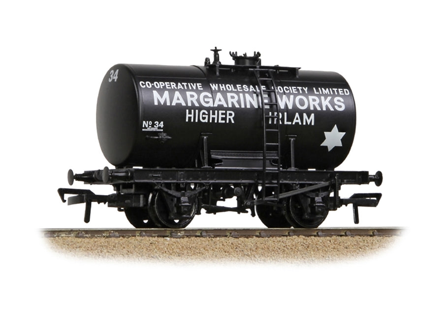 Branchline 14t Anchor-Mounted Tank Wagon 'Irlam Margarine Works' Black 38-785
