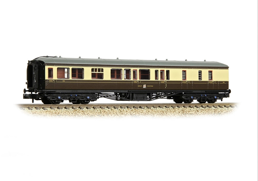 Graham Farish GWR Hawksworth Brake Third Corridor GWR Chocolate & Cream 374-511B