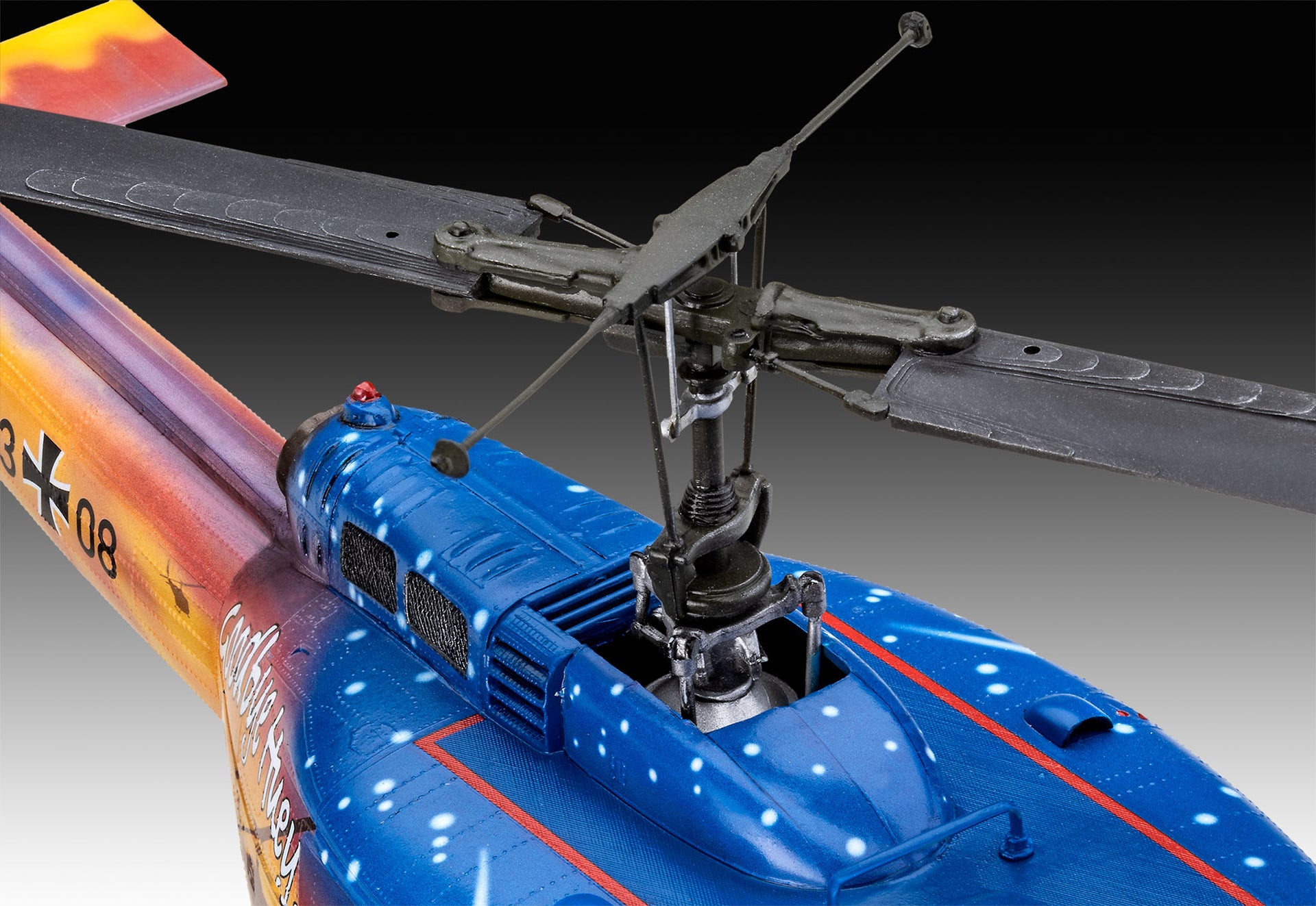 Goodbye Huey - Limited Bell® UH-1D model kit in 1:32 scale with pilot figure and elaborate decal!