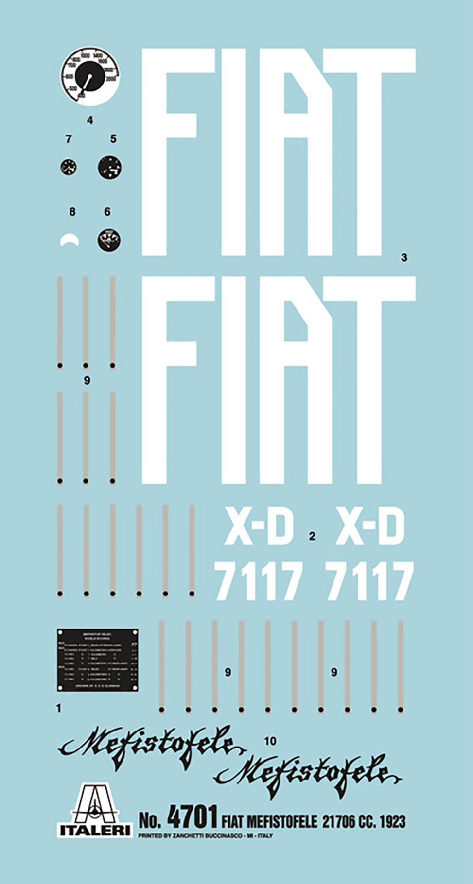 Italeri Fiat Mefistofele 4701