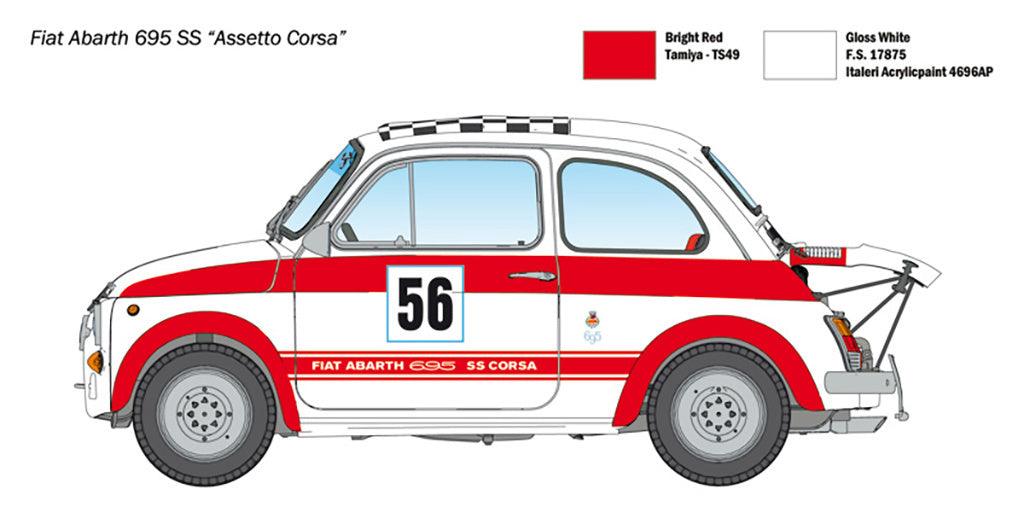 Italeri Fiat Abarth 695Ss / 695Ss A.Corsa 4705