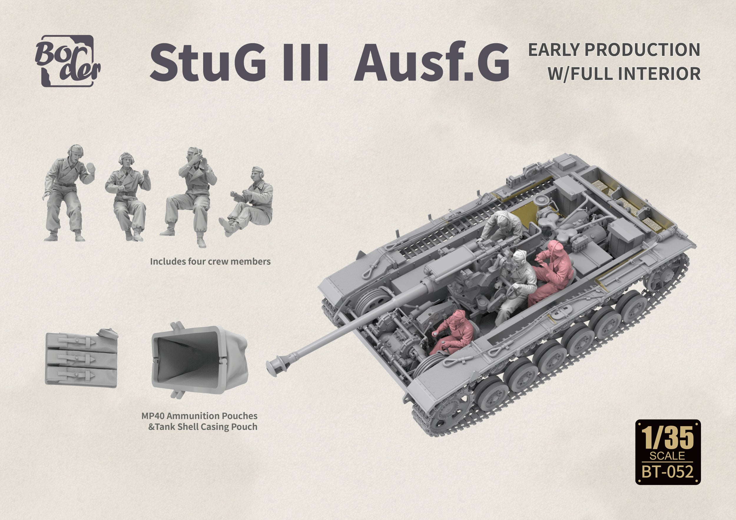 BT-052 Stug III Ausf. G Early Production with Full Interior