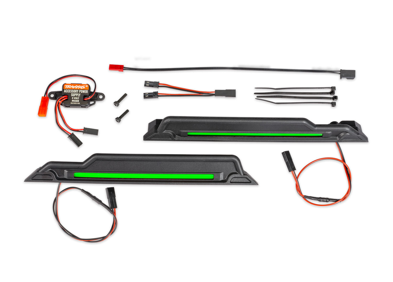 LED light kit, green, complete (underbody) (includes 3-volt accessory power supply, power harnesses & mounting hardware)