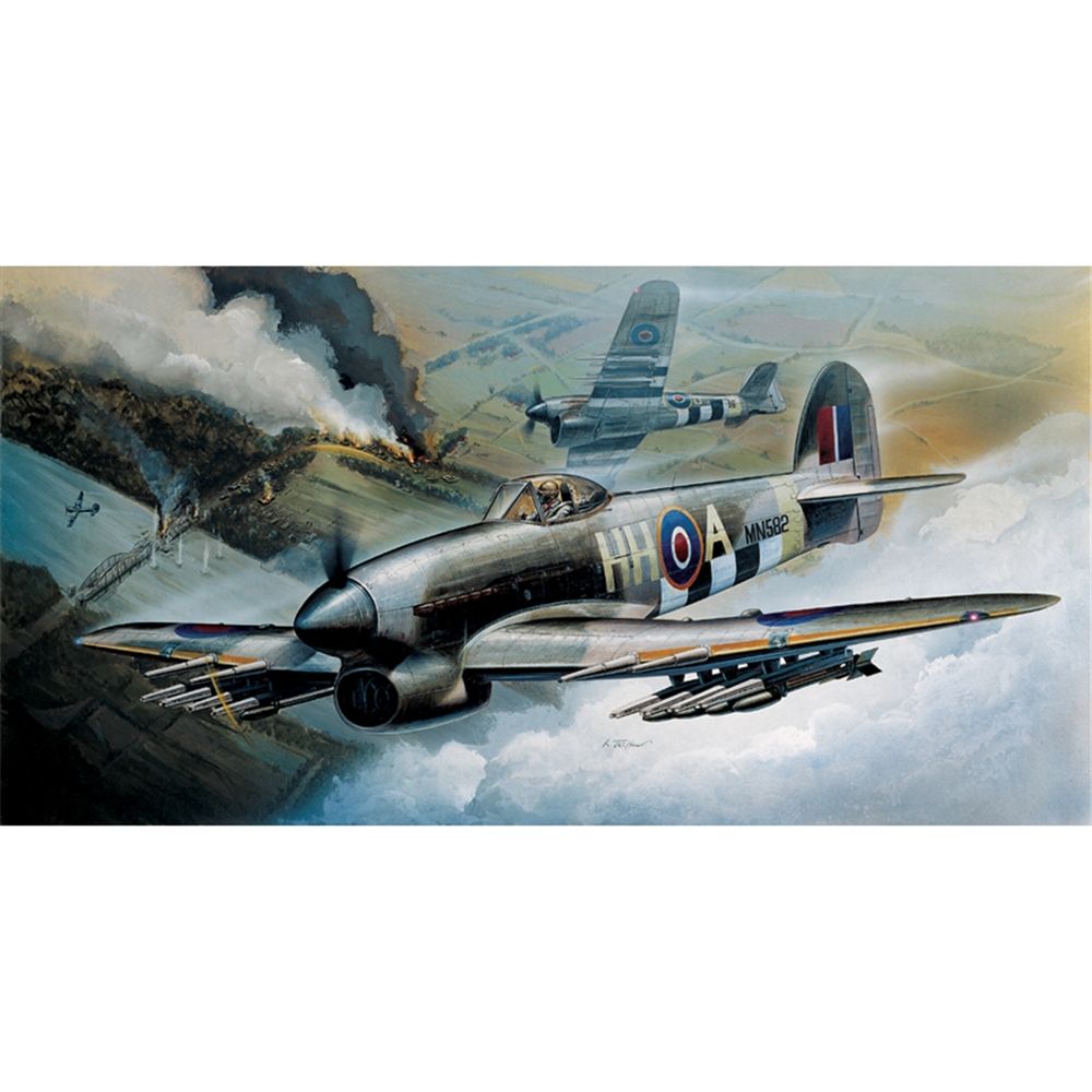 British RAF Hawker Typhoon Ib Fighter Bomber Aircraft