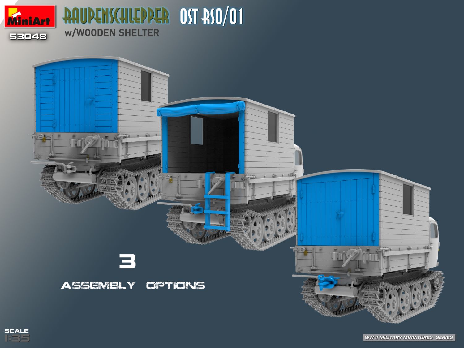 Raupenschlepper Ost RSO/01 w/Wooden Shelter