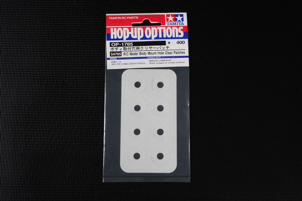 R/C Body Mt Hole Clear Patches