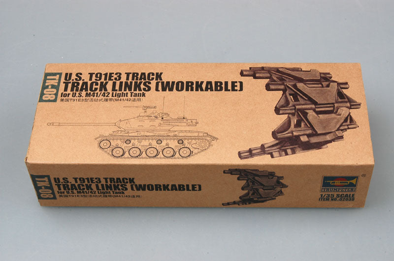 Trumpeter 1:35 Tracks - US T91e3 for M41/42 Light Tank