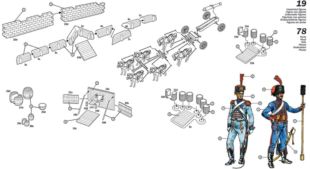 Italeri French Artillery Set (Nap.Wars) 6031