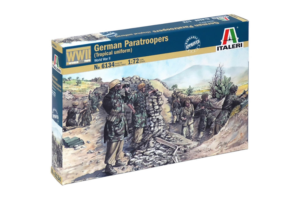 Italeri Wwii- German Paratroopers (Tropical Uniform) 6134
