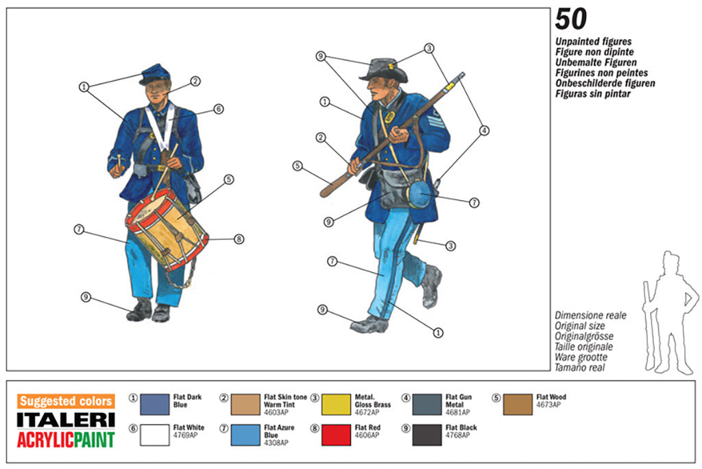 Italeri Union Infantry American Civil War 6177