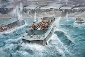 LCVP with US INFANTRY