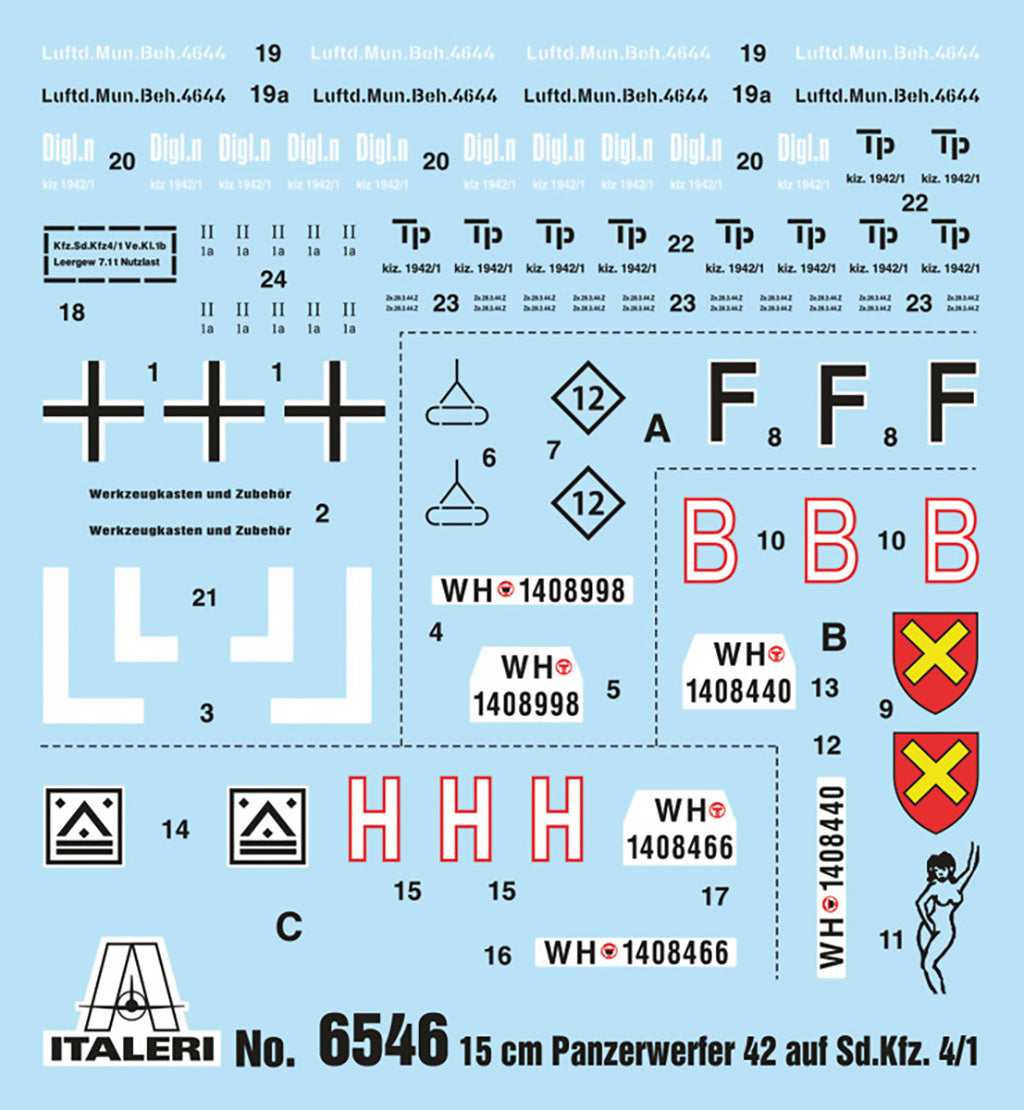 Italeri Sd.Kfz 4/1 15 Cm. Panzerwerfer 42 6546
