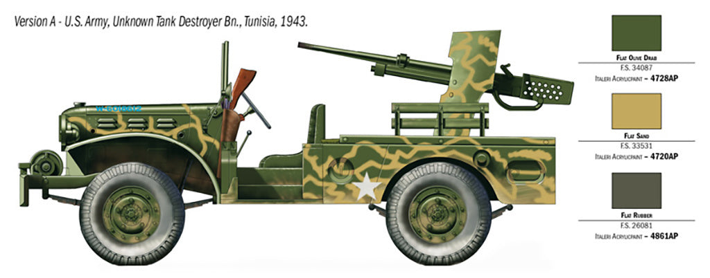 Italeri 37 Mm Gun Motor Carriage M6