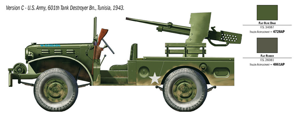 Italeri 37 Mm Gun Motor Carriage M6